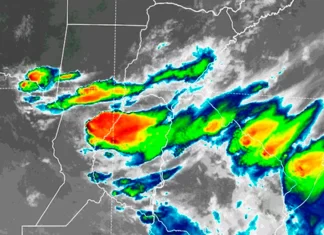 Alerta naranja por tormentas para Entre Ríos. Foto: SMN