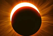 Eclipse solar parcial. Foto: Vogue.