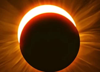 Eclipse solar parcial. Foto: Vogue.
