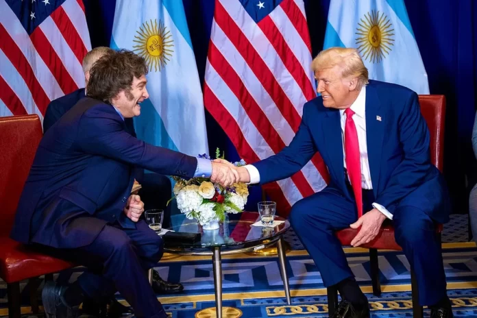 Javier Milei y Donald Trump. Foto: NA.
