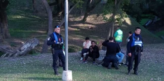 Menor sufrió una grave caída en la Costanera Baja de Paraná. Foto: Bomberos Voluntarios.