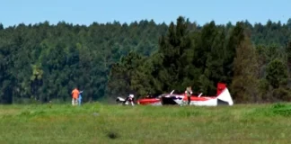 Avioneta realizó un aterrizaje de emergencia. Foto: El Libertador