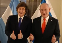 Javier Milei y Benjamín Netanyahu
