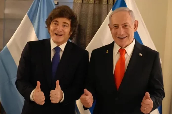 Javier Milei y Benjamín Netanyahu Javier Milei y Benjamín Netanyahu