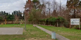 Playón deportivo de barrio Santa Lucía. (Foto: Google Maps)