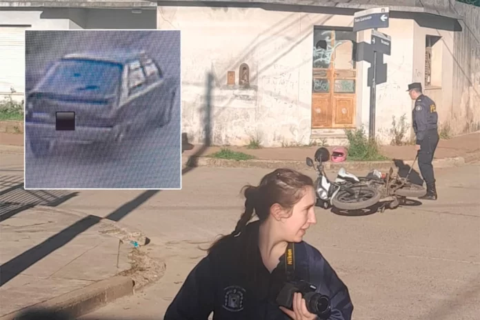 Choque en Nogoyá. Foto: P.E.R Choque en Nogoyá. Foto: P.E.R