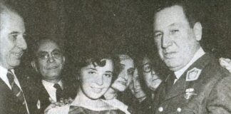 Nelly Rivas y Juan Domingo Perón