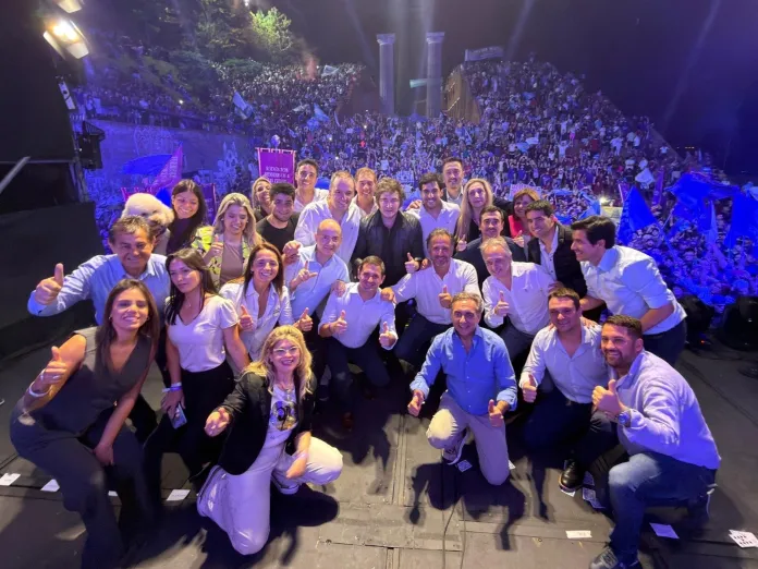 Javier Milei cerró su campaña en Rosario. Foto: Prensa.