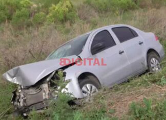 Paraná: un auto despistó en Acceso Norte tras esquivar a un animal Accidente sobre Acceso Norte a Paraná. Foto: Elonce