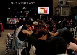 Bingo Solidario de la E.E.T. N°3 “Tte. Luis Candelaria”. Foto: Elochodigital.