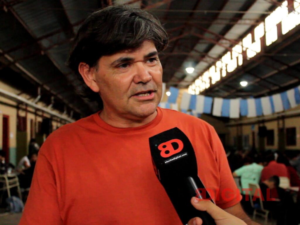 Marcial, presidente de la Cooperadora. Foto: Elochodigital