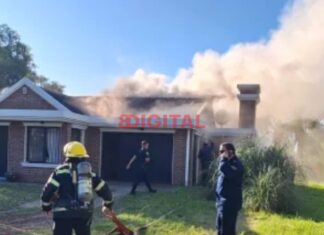 Hicieron un asado, se fueron de la casa y las brasas provocaron un incendio. Foto: P.E.R.