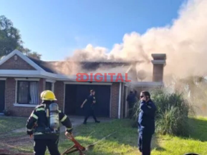 Hicieron un asado, se fueron de la casa y las brasas provocaron un incendio. Foto: P.E.R.