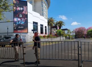 Fuerte operativo de seguridad en Paraná por la llegada de Javier Milei al Parque Urquiza Javier Milei en Paraná