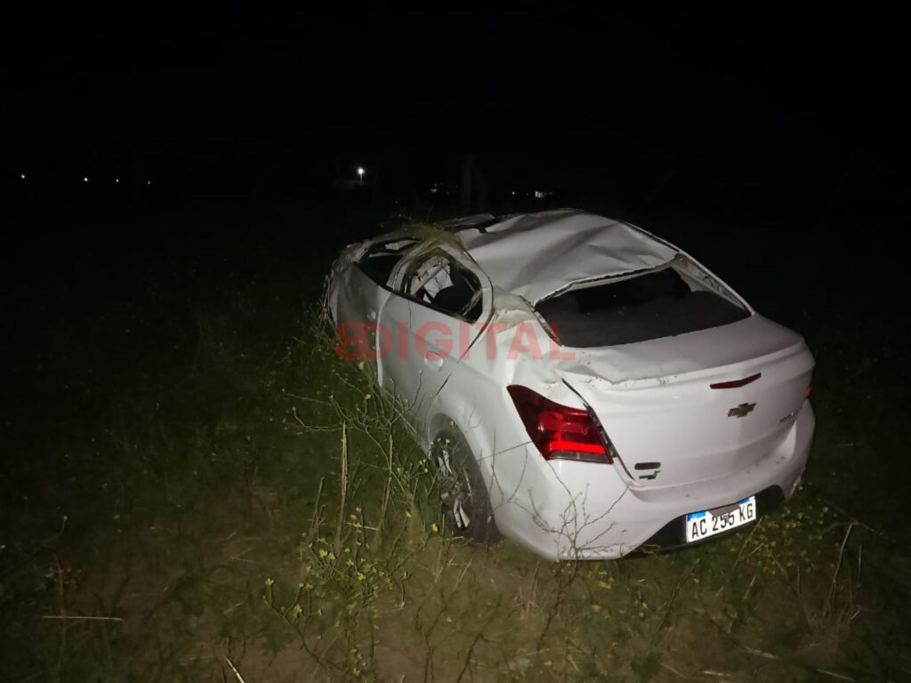 Fuerte siniestro vial en la entrada de Puerto Curtiembre. Foto: Elochodigital.