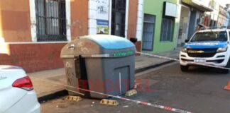 Hallaron dos fetos en un contenedor de residuos en el centro de Paraná. Foto: Reporte 100.7