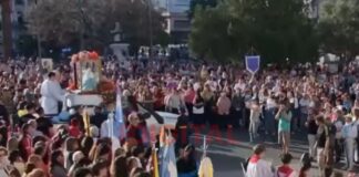 Cientos de fieles participaron de la celebración en honor a la Virgen del Rosario en Paraná