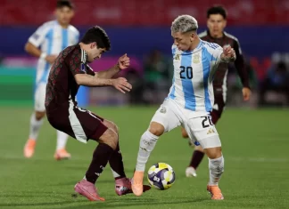 Argentina venció 2-0 a México y avanzó a las semifinales del Mundial Sub 20 tras 18 años Argentina pasó a la semifinal. Foto: Infobae.