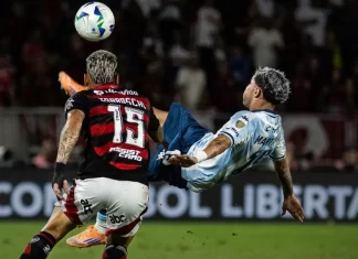 Racing cayó en Brasil con Flamengo. Foto: X oficial de Racing.