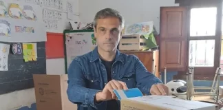 Guillermo Michel votó en Gualeguaychú.