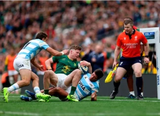 Rugby Championship 2025: Los Pumas perdieron ante Sudáfrica 29-27 en un final para el infarto Los Pumas cayeron en la última fecha. Foto: AFP.