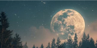 La Superluna de Cosecha. Foto: Infobae.