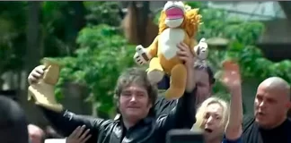 Milei encabezó una caminata en Chaco.