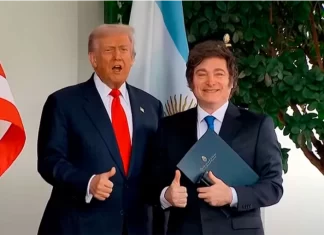 Donald Trump respaldó a Javier Milei antes de las elecciones: “Si pierde, no seremos generosos” Trump y Milei. Foto: (Reuters).