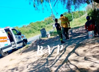 Accidente doméstico en Paraná: un hombre resultó herido al manipular un machete El hombre manipulaba un machete cuando se lastimó. Foto: Bomberos Voluntarios Paraná