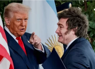 Milei señaló que el apoyo de EEUU es indispensable. Foto: Infobae