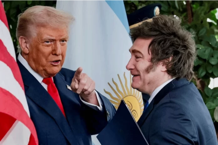 Milei señaló que el apoyo de EEUU es indispensable. Foto: Infobae
