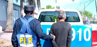 Detuvieron a un hombre tras agredir a su pareja e intentar incendiar ropa