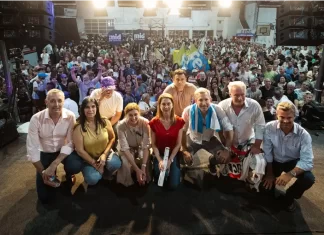 Frigerio en el cierre de campaña de la Alianza Libertad Avanza: “El domingo defendemos el futuro de Entre Ríos” Cierre de campaña de la Alianza Libertad Avanza. Foto: (prensa).