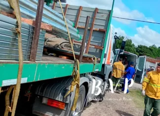 La mujer fue derivada al hospital San Martín.