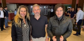 Javier Milei llegó a Paraná y fue recibido por Rogelio Frigerio en medio de un fuerte operativo de seguridad