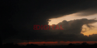 Así llegaba la tormenta. Foto: Elochodigital.