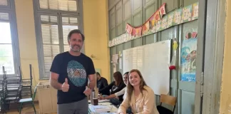 Joaquín Benegas Lynch votó en La Paz