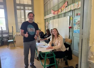 Joaquín Benegas Lynch votó en La Paz