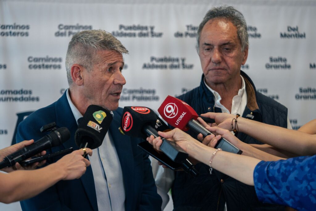 Scioli en Paraná. Foto: (GER)