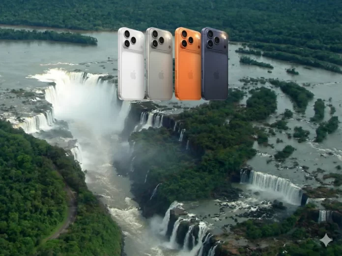 iPhone y Cataratas del Iguazú, una combinación conveniente. Foto: Agencia NA.