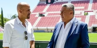 Verón, Tapia y una relación que parece no tener retorno. Foto: (Redes).