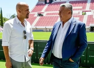 Verón, Tapia y una relación que parece no tener retorno. Foto: (Redes).