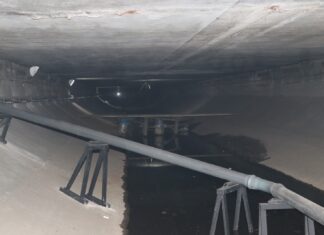 Renovaron el sistema de drenaje interno del Túnel Subfluvial