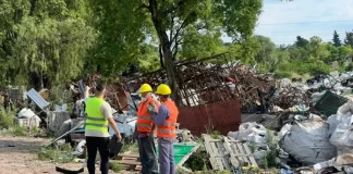 La chatarrería Todoni comenzó a retirar materiales del predio