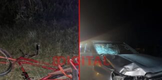 Un ciclista murió tras ser embestido por una camioneta en el kilómetro 212. Foto: Elochodigital