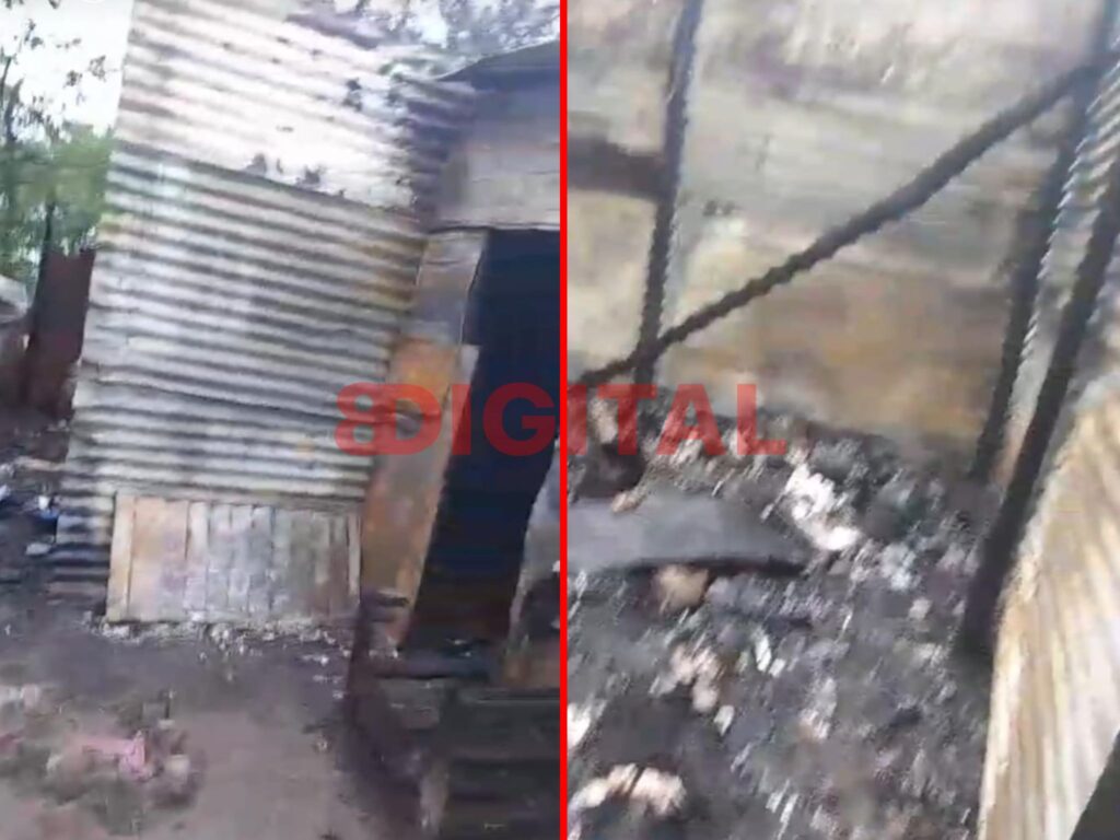 Una familia de Paraná perdió todo en un incendio. Foto: Elochodigital