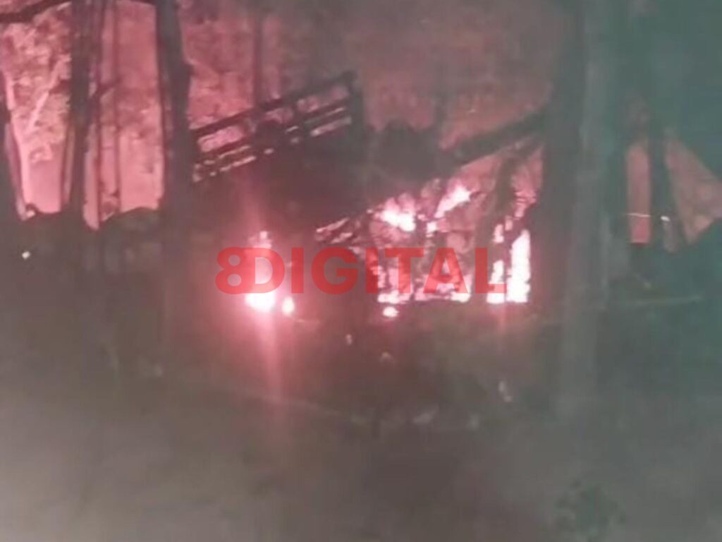 Una familia de Paraná perdió todo en un incendio. Foto: Elochodigital