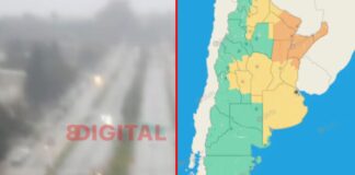 El SMN renovó el alerta por tormentas en Entre Ríos.