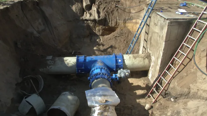 baja presión y cortes de agua por obra estratégica en la Planta Echeverría