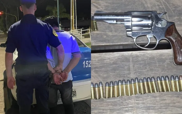 discutió con su novia y terminó detenido con un arma de fuego. Foto: (PER)